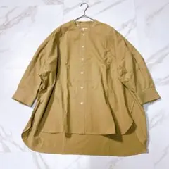 美品♪ドゥロワー×サルヴァトーレピッコロ コットンチュニックシャツ 42