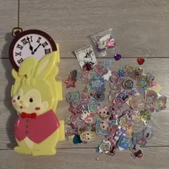 スイマー　うさぎモチーフ 筆箱 シール付きセットのサムネイル