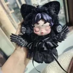 POPMARTスカルパンダ インプレッショニズム 黒猫耳 着せ替え2点セット