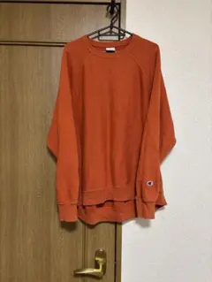 Champion Reverse Weave トレーナー オレンジ M