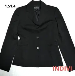 【INDIVI】38サイズ　黑　テーラードジャケット