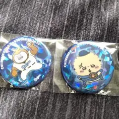 ちいかわ MLB 東京シリーズ 缶バッジ、ラッコ、カブ