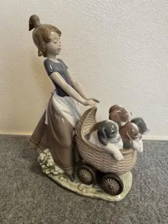 リヤドロ　lladro 仔犬たちのお散歩