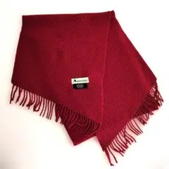Aquascutum アクアスキュータム 赤 カシミヤマフラー