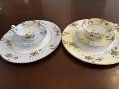 ウエッジウッドクタニクレーンティーカップ&ソーサーケーキ皿 大皿 2組
