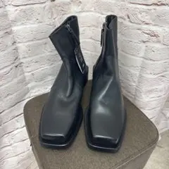 MAISON SPECIAL ZARA サイドジップ　ブーツ　スクエアトゥ MAISON SPECIAL ZARA サイドジップ ブーツ スクエアトゥ - メルカリ