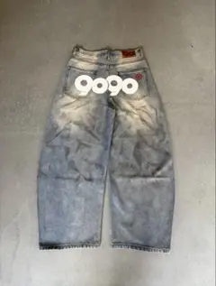 9090 デニムパンツ インディゴ ワイドシルエット - メルカリ