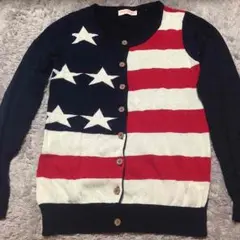 アメリカ国旗柄 カーディガンのサムネイル