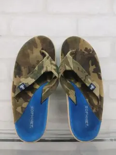 SOPHNET. × ISLAND SLIPPER カモフラ スウェードサンダルのサムネイル