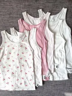 UNIQLO メッシュ 肌着 インナー タンクトップ 女の子 6点 110cm