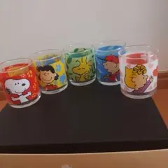 スヌーピーミニグラス　5個