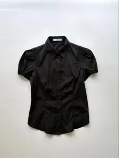 Prada Blak Frill Shirt 40のサムネイル