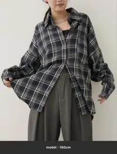 AUNT MARIE'S オーバーサイズネルチェックシャツ