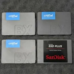 Crucial SanDisk 240GB SATA SSD 4個セット