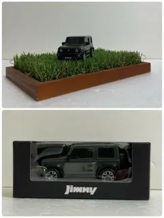 スズキ純正 1/43 ジムニーシエラ プルバックカー ディスプレイプレート付