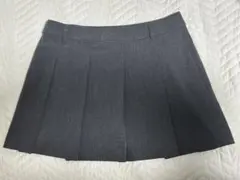ユニクロ プリーツスカート グレー L