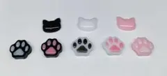 ネコ 肉球 レジン ネイルパーツ 8個