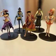 ワンピースフィギュアセット ルフィー&ナミ&ロビン&ゾロ&サンジ