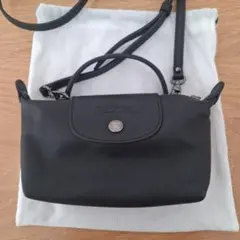 LONGCHAMP ル プリアージュ® エクストラ XSポーチ 黒 レザー