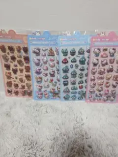 {早い者勝ち}サンリオぷっくりシール4枚Set