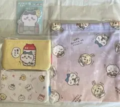①ちいかわ遊園地ポーチ②東京みやげふせん③東京みやげ巾着【セット販売】