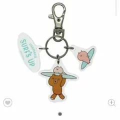 3連アクリルキーホルダー サーフィン