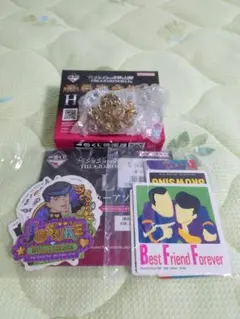 一番くじ ジョジョワールド H賞 ピンズ L賞 ステッカー 4部セット