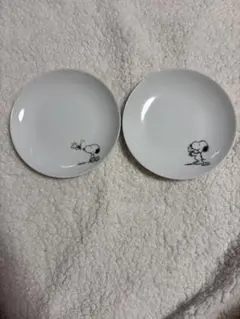 【新品未使用】ローソン スヌーピー ペアプレート 2枚セット 非売品