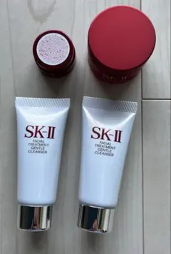 SK-II スキンパワーアドバンスドクリーム、エアリー、洗顔ミニ２個セット