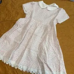 ファミリア　半袖花柄ドレス　110