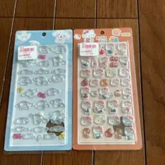 ハローキティ、シナモロール3Dシール