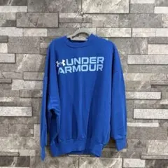 UNDER ARMOR スウェット レディース ブルー Lサイズ