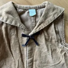 Cocoti ブラウン　コーデュロイ　サロペット  セーラー襟