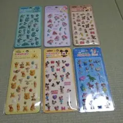 ディズニー　プクプクシール　PUKUPUKU　SEAL　６枚セット
