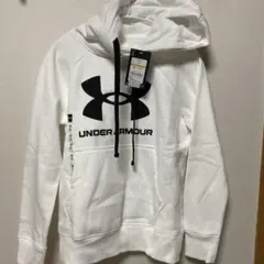 UNDER ARMOUR フード付きパーカー SMホワイト　新品