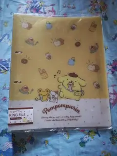 ポムポムプリン A4 2穴 リングファイル