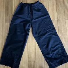 美品　ペチパンツ　黒　裾レースが素敵❣️