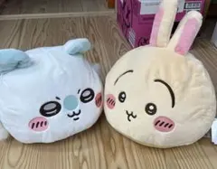 ちいかわ BIGもちふわ抱っこクッション うさぎ タグ付きA賞、D賞