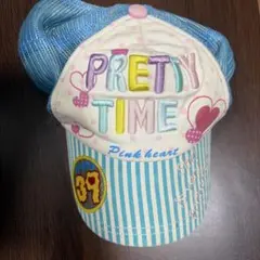 PRETTY TIME キッズ キャップ メッシュ 帽子