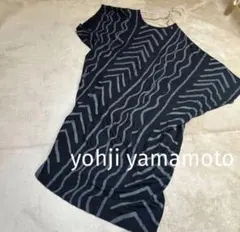 yohji yamamoto 変形 アシメ トップス ブラック size2 半袖のサムネイル