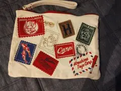レア★広島東洋カープ 切手柄 刺繍ポーチ 応援グッズ
