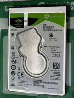 Seagate 1TB 7200RPM 2.5インチHDD 使用時間106時間