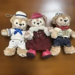 ディズニー　ぬいぐるみバッチ　ダッフィーフレンズ