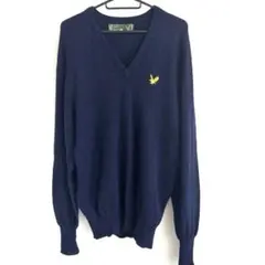 Lyle & Scott カシミヤ Vネックニット ネイビー