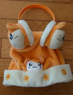 とっとこハム太郎 ぬいぐるみ耳当て ぬいぐるみキャップ ハム太郎帽子 ハム太郎