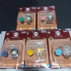 鬼滅の刃 一番くじ H ちょこのっこチャーム 炭治郎 禰豆子 義勇 善逸 伊之助