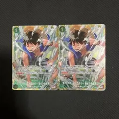ワンピースカード 強ェとわかってんだから… 始めから全開だ!!!2枚