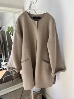 Zara ウール ロングコート 베이지