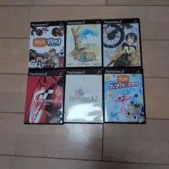 PlayStation2 ゲームソフト 6本 攻略本付き eye toy付き