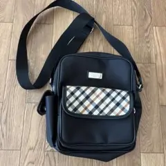 美品DAKS GOLFブラック ナイロン ショルダーバッグのサムネイル